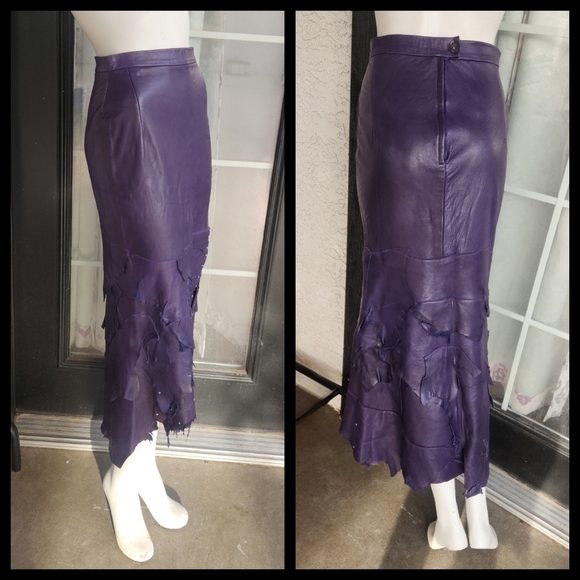 CUSTOM-MADE SUPER SOFT LEATHER FAIRY SKIRT - Picture 1 of 4